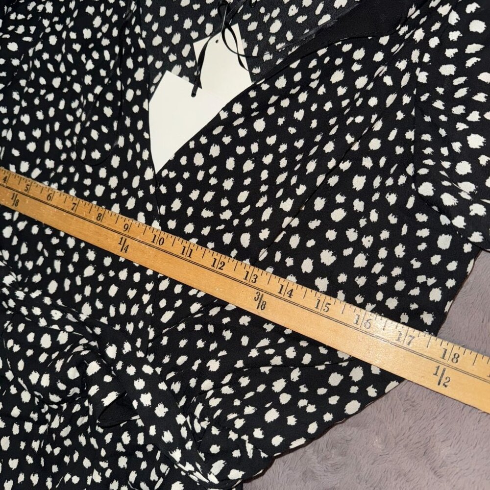Lola Grace Womens Black & White Polka Dot Dress - Size M - Picture 5 of 6